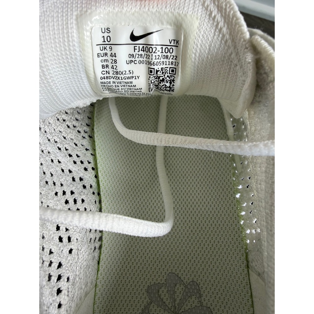 Nike Air Max Flyknit Racer Mens White Pure Platinum FJ4002-100 Running Shoes 10 - Picture 7 of 9